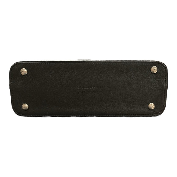 Vintage Rare Black Leather Doctor’s Bag Silver Hardware Made in Hungary - Picture 7 of 14